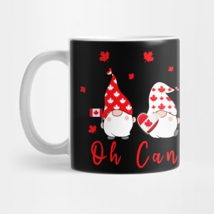 Patriotic Gnome Maple Leaves Happy Canada Day, Oh Canada Mug